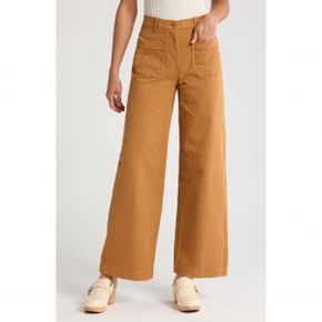 4877211 Caslon Ultra High Waist Patch Pocket Wide Leg Pants