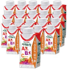 야채농장 ABC주스 200ml (20팩) 실온보관