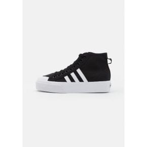 1666623 adidas 아디다스 오리지널 NIZZA PLATFORM MID - 하이탑 트레이너 코어 블랙/풋웨어 화