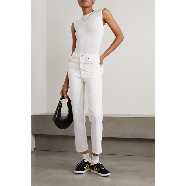 + Net Sustain 90s High Rise Stove Pipe Straight-leg Jeans 오프 화이트