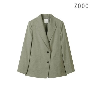 ZOOC 린넨 블렌드 블레스티드 싱글 재킷 KA_Z232MSF105