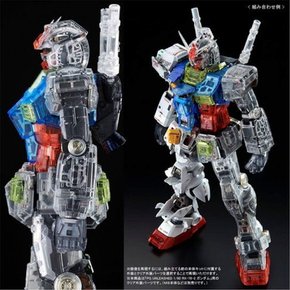 반다이 PG 언리쉬드 1/60 RX-78-2 건담 클리어 컬러 바디 (건담 본체 별매) 프라모델 모형