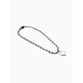 [Surgical] Heart Pearl & Ball Chain Anklet