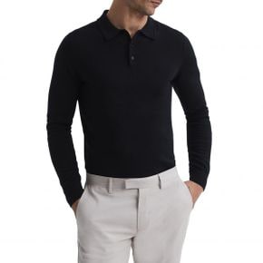 4283166 Reiss Trafford Long Sleeve Wool Polo Sweater