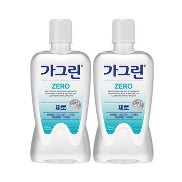 너만아는잡화점 동아제약 가그린 제로 750ml x 2개 /구강청결제 가글