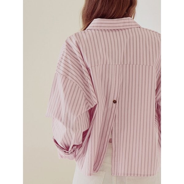 [3차리오더] Stripe crop basic shirt_3 Colors