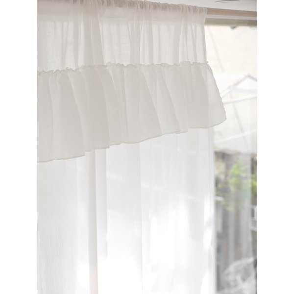 로맨틱프릴 화이트 커튼