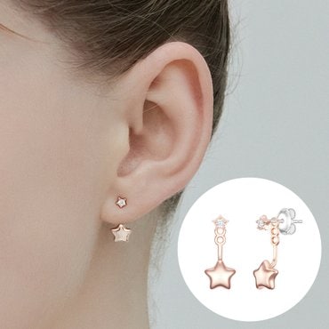 제이에스티나 LALA J 별 이어자켓 귀걸이 (JJLJEQ5B1300SR000)