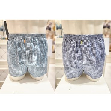 비비안 [2컬러세트] 60주자 순면100% 도트 프린트 남성트렁크 TP9822