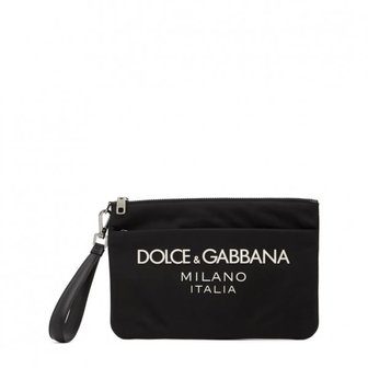  DolceGabbana 러버라이즈드 로고 나일론 파우치 8147097 남성