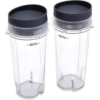  영국 샤크닌자블랜더 Nutri Ninja Blender Cup 2 Pack 16 Oz. Single Serve To Go Cups With Lid