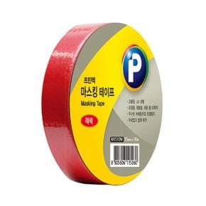 마스킹테이프 적색 M1510R 15mm x 10m 프린텍 .