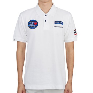 혼가먼트 골프웨어 남성 반팔티셔츠 HCM 2A AP04 WHITE