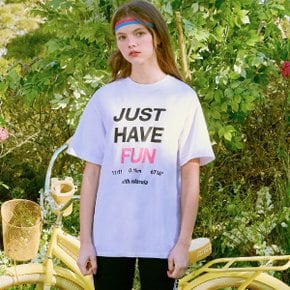 (TS-20153) JUST HAVE FUN T-SHIRT WHITE