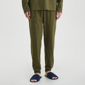 남 스마트 코튼 조거핏 라운지 팬츠(DARK KHAKI / NAVY)