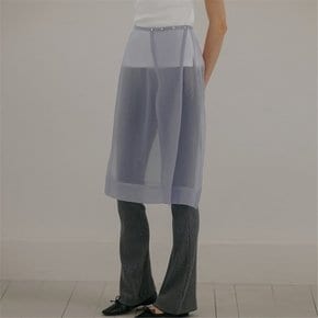 see-through wrap skirt (2colors)