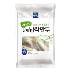  [푸른들마켓][면사랑] 바삭한잡채납작만두1.2kg