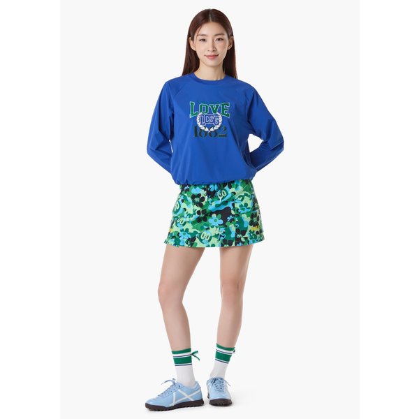 [여주점] 여성 홑겹 라운드 우븐 티셔츠 GQ122LRL11 TBLU