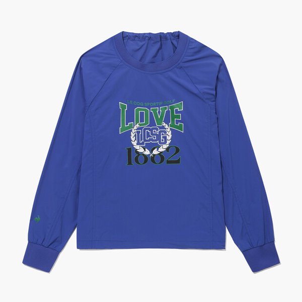 [여주점] 여성 홑겹 라운드 우븐 티셔츠 GQ122LRL11 TBLU