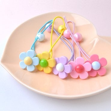 메르시밴드 큐티플라워 슈슈 머리끈 5P-SET