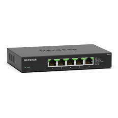 NETGEAR 5포트 비관리 스위칭 허브 2.5GbE 대응 탁상형 컴팩트 저소음 팬리스 절전 설계 MS305