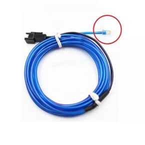 EL 와이어 네온사인 만들기 DIY 셀프 인테리어 안전캡 1.3mm