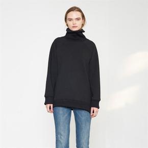 SIDE ZIP UP TURTLE NECK SWEATSHIRTS_BK (S1659520)