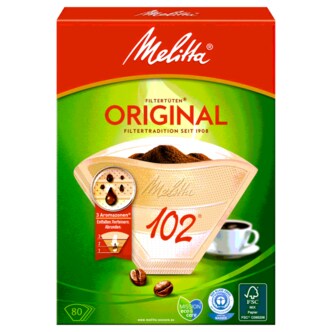  Melitta 밀리타 필터백 102 천연 브라운 아로마 80개입