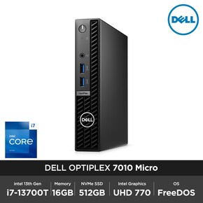 옵티플렉스 7010 Micro i7-13700T 16GB 512GB FD