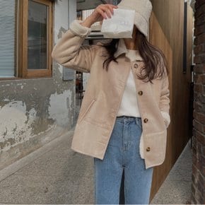 여성 자켓 재킷 퀄팅 캐주얼 아우터 몰 양털 무스탕