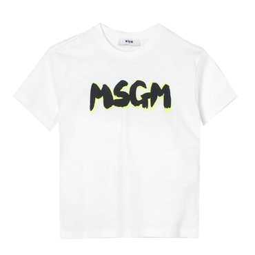 MSGM 24SS 키즈 로고 프린팅 티셔츠 S4MSJBTH224 001