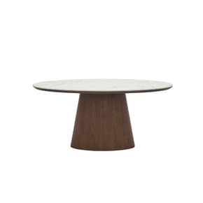 보테 세라믹 타원형식탁 160cm_브라운