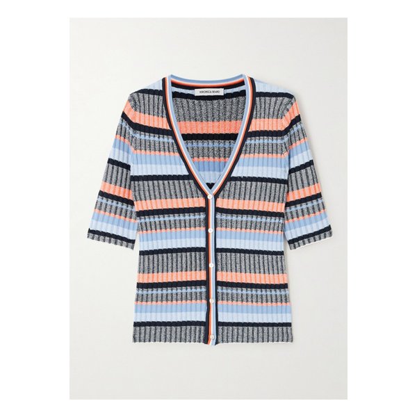 베로니카비어드 칼리오페 스트라이프 골지 니트 가디건 1647597336245446