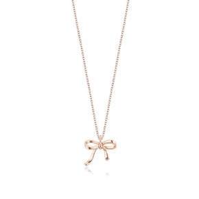 14K 와이어 리본 목걸이 LNN25004G