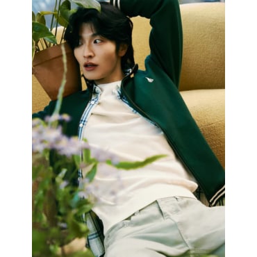 빈폴 24SS [Green] 코튼폴리 이중지 풀집업 - 그린(BC4141NA01M)
