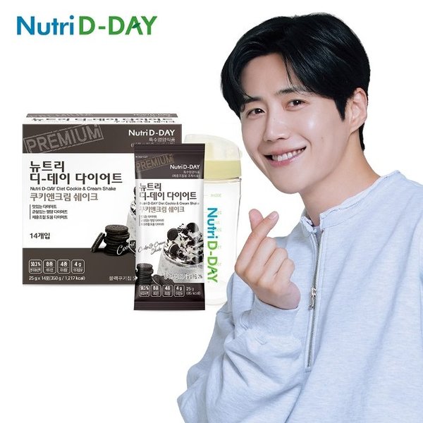 뉴트리디데이 쿠키앤크림 다이어트쉐이크 14포 + 쉐이크컵