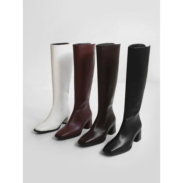 르베라 스퀘어 롱부츠 (5cm)