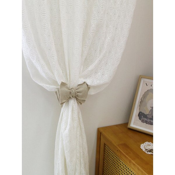 빈티지 리본 커튼집게