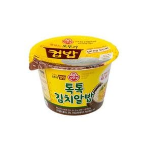 오뚜기 즉석백미밥 톡톡김치알밥 컵밥 덮밥 즉석밥 김치 새우 햇반 컵반 간편식 4개