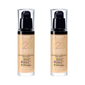 부르조아 123 퍼펙트 리퀴드 파운데이션 shade 52 Vanilla SPF 10 30 ml 2개