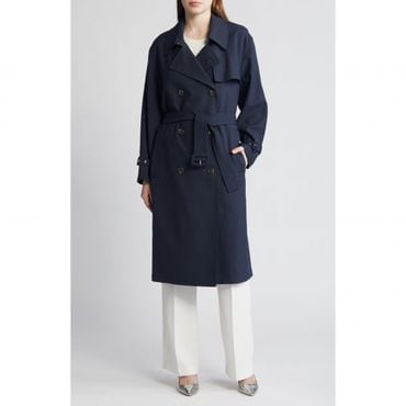 띠어리 4373710 Theory Double Breasted Trench Coat