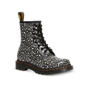 3958180 Dr. Martens 1460 Gunmetal Loud Leopard Smooth 64444148