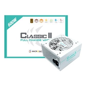 아이코다 마이크로닉스 Classic II 풀체인지 600W 80PLUS 화이트