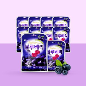 너만아는과자점 CW 청우 블루베리맛 캔디 100g x10개 / 사탕 과일맛