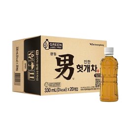  광동 헛개차 무라벨 330ml 20병입 -