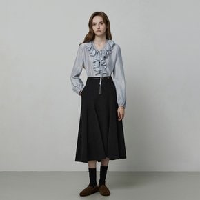 [25 F/W] 플리츠 러플 블라우스 ITPAWBL790