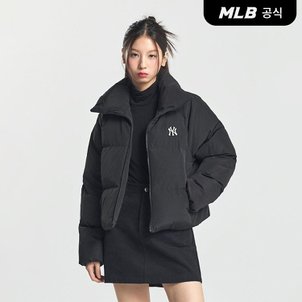 MLB [엠엘비코리아공식] 여성 크롭 커브 패딩 NY (Black)