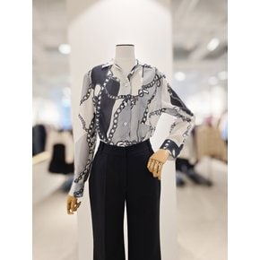 [파주점] 시어 체인 프린팅 블라우스  CP4A0BL041