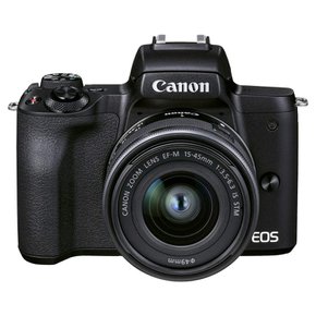 Canon 미러리스 일안 카메라 EOS Kiss M2 표준 줌 렌즈 키트 블랙 KISSM2BK-1545