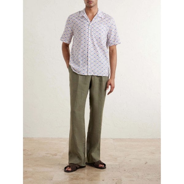 빌보콰 찰리 캠프칼라 프린트 코튼 셔츠 46376663163072985